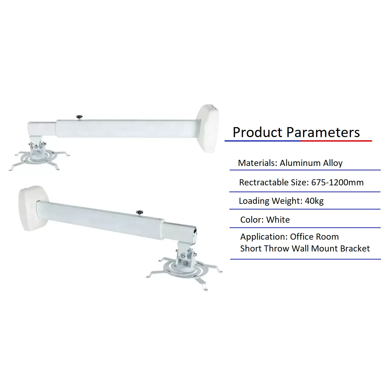 BEETEC TF-SM120W Short Throw Projector Wall Mount Bracket - Image 2