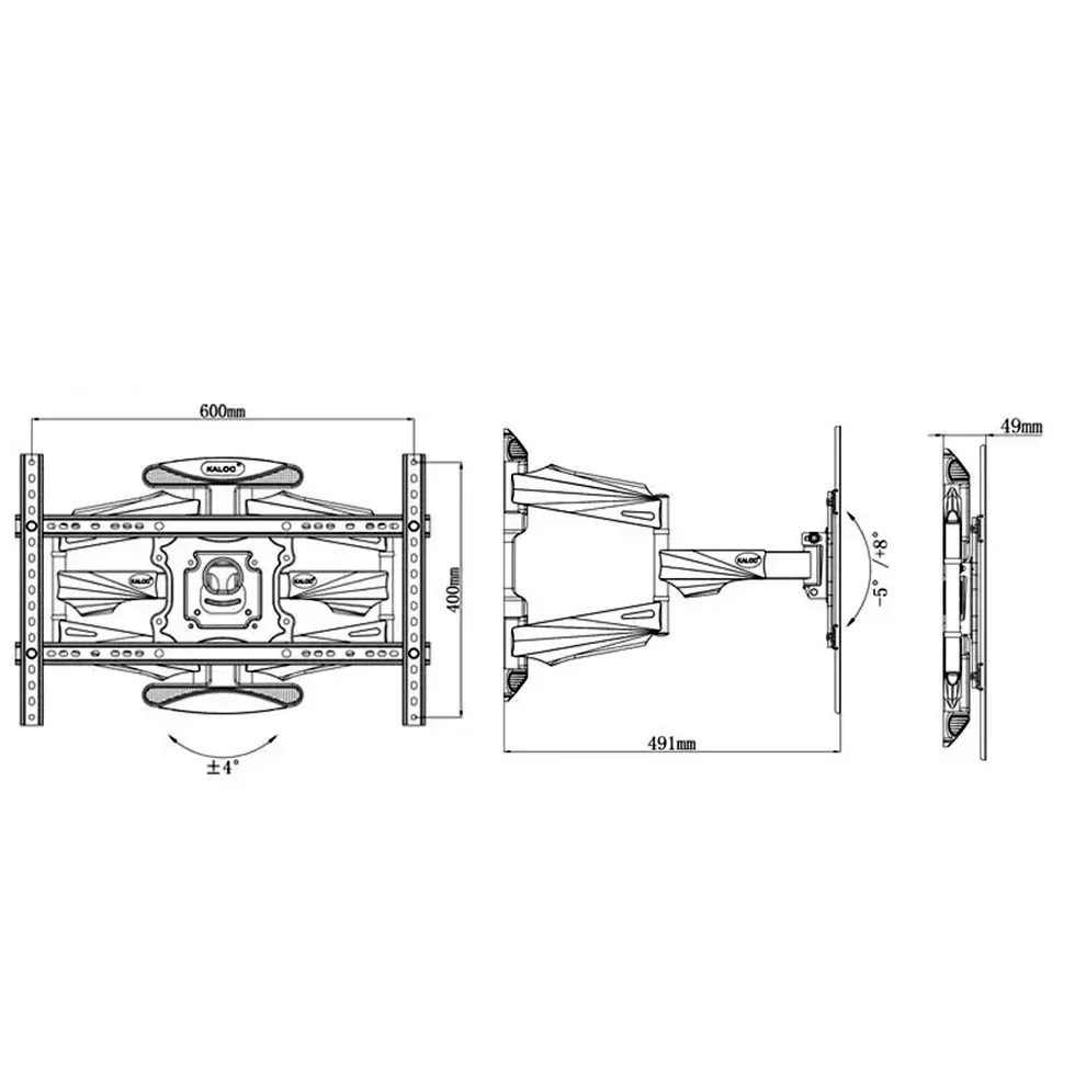 KALOC KLC-X8 FULL MOTION TV WALL MOUNT - Image 2