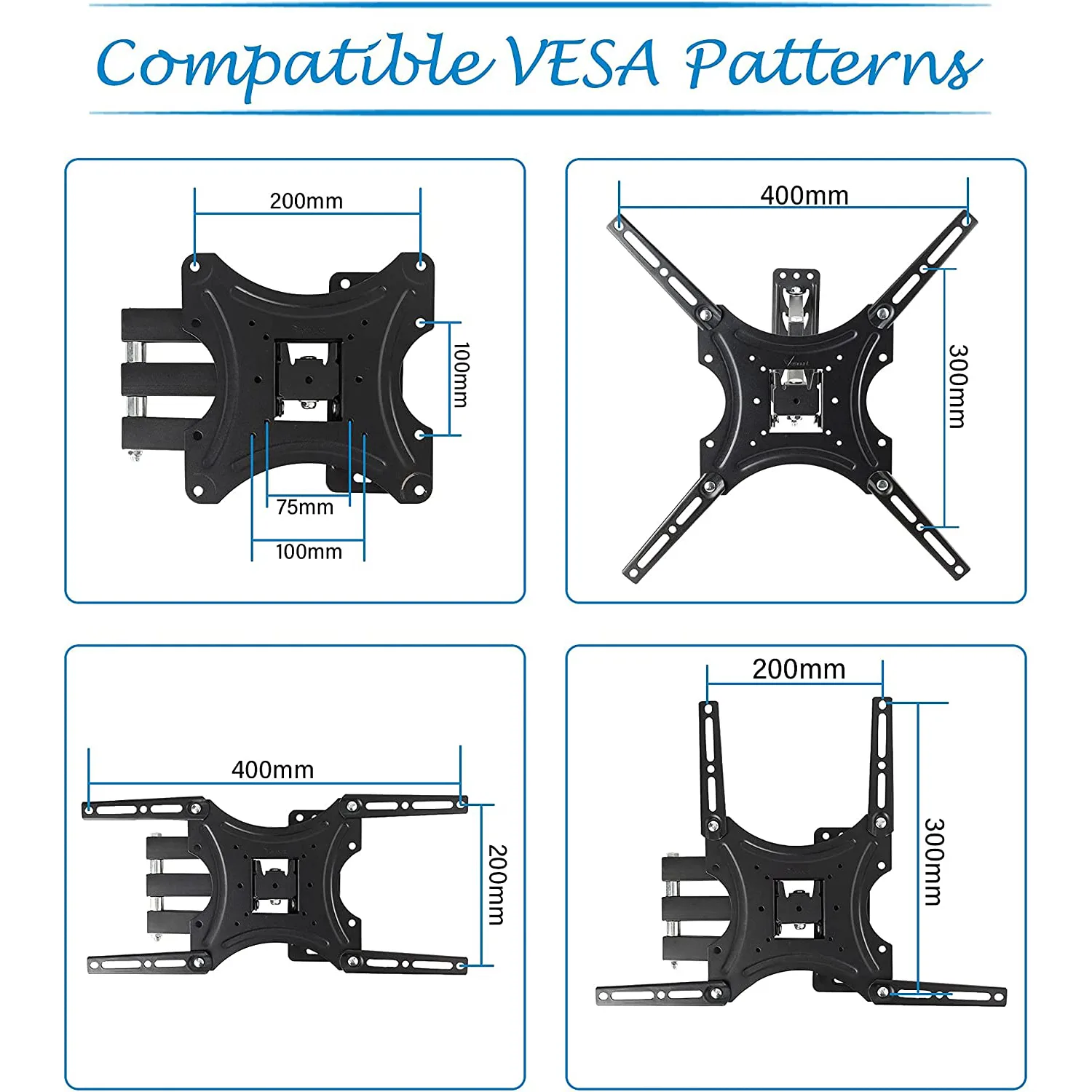 BEETEC TF-X400 FULL MOTION TV WALL MOUNT - Image 3