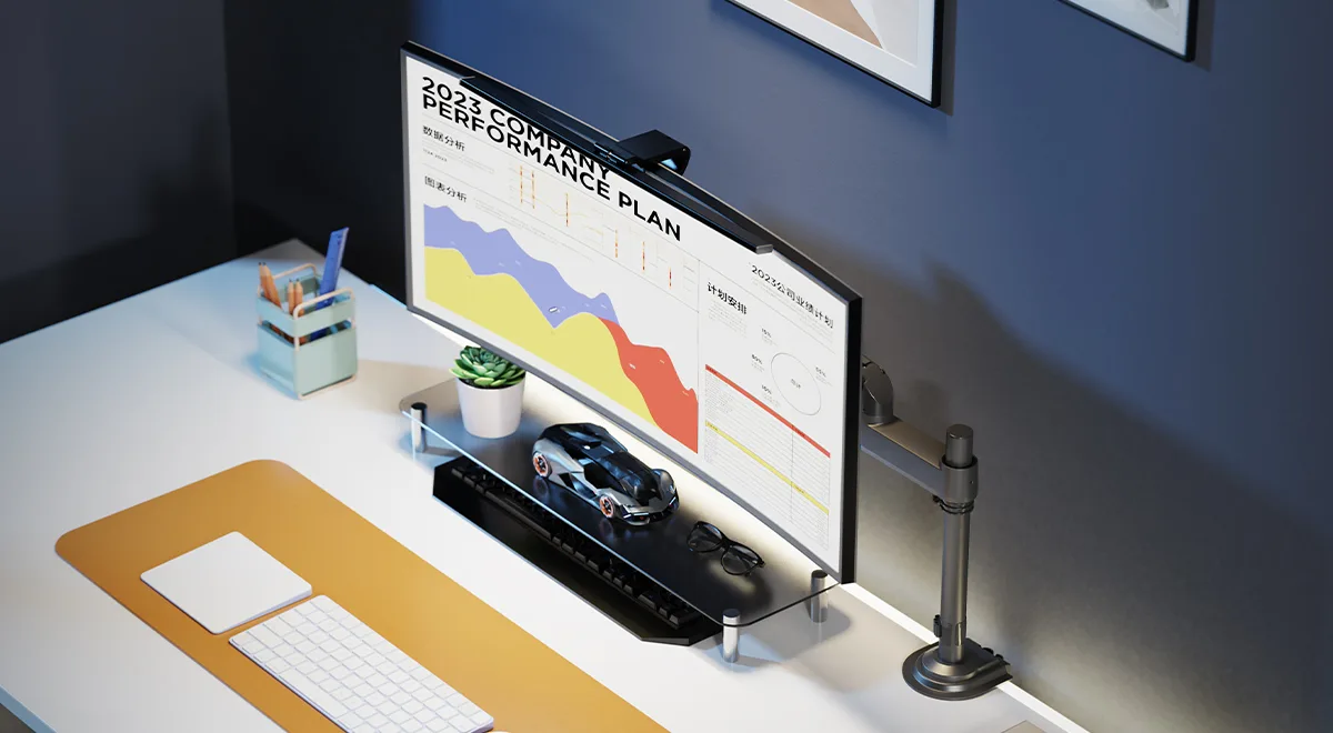 NB H100B Gas Spring Monitor Arm - Image 3