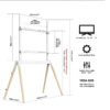 BEETEC TF-FS102W Versatile TV Floor Stand - Image 2