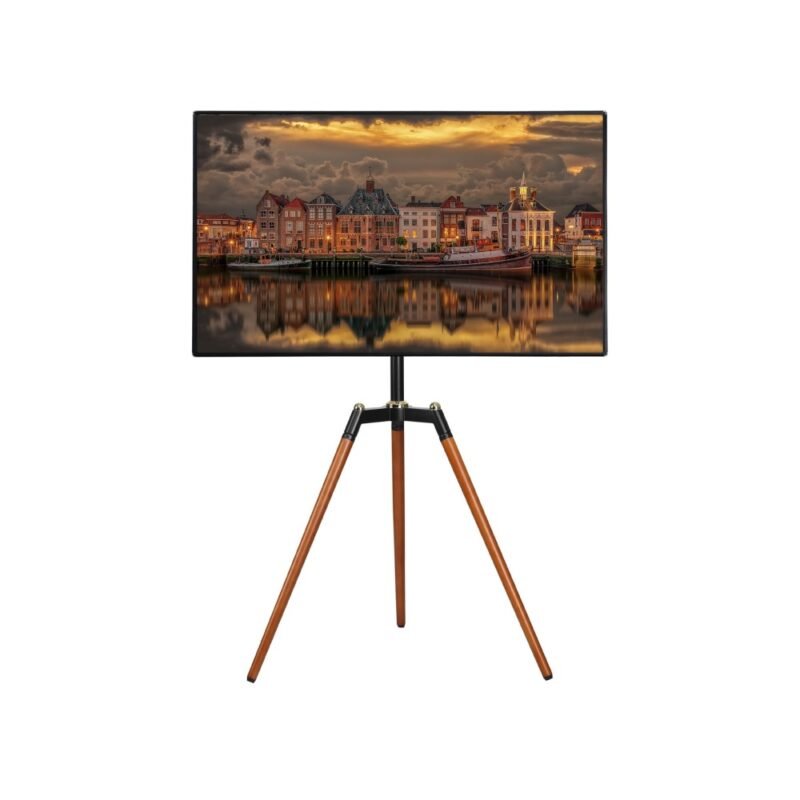 BEETEC tripod tv stand with wheels black