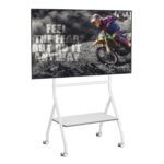 BEETEC four-legged mobile tv stand white