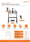 BEETEC FD580 Heavy Duty TV Trolley Stand - Image 13