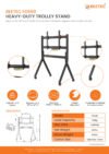 BEETEC FD590 Heavy Duty TV Trolley Stand - Image 5